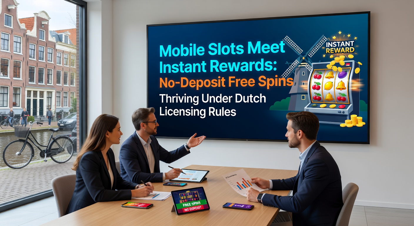Speler houdt smartphone vast met winnende free spins op een kleurrijke mobiele slot, met Nederlandse licentielogo's zichtbaar