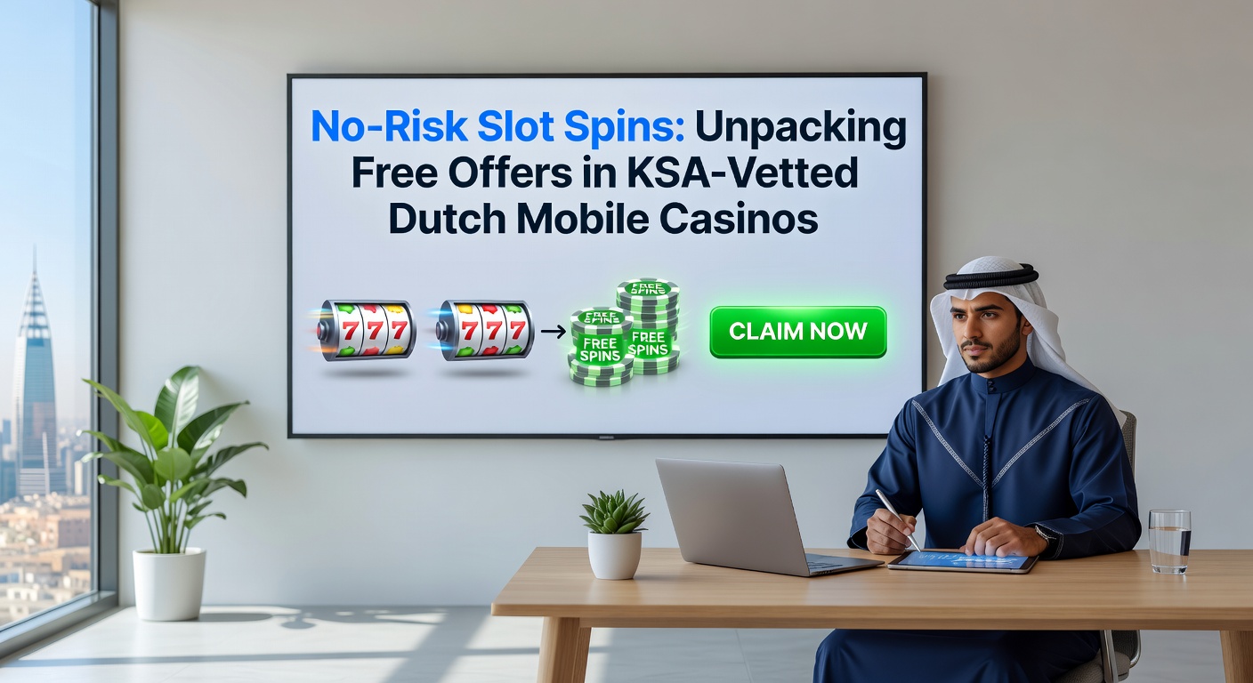 Close-up van een mobiel scherm met actieve no-risk spins op een populaire slotmachine, inclusief bonusbalans en voorwaarden